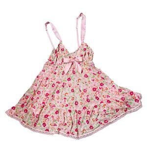 Victoria Secret Babydoll Floral Tiered Lingerie Dress NWT